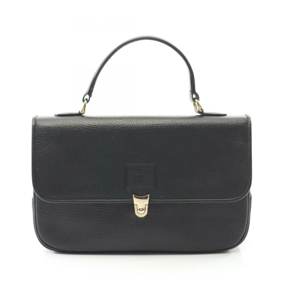 Burberry Shadow Black Horse Handbag Leather Black - Picture 1 of 9